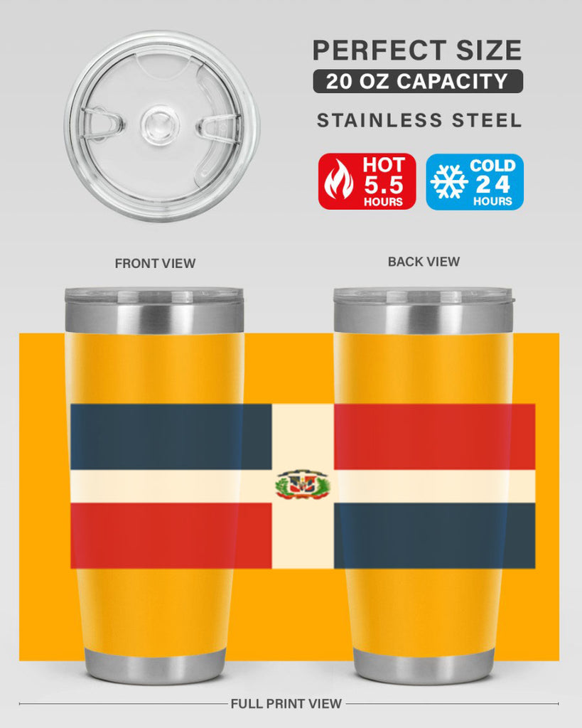 Dominican Republic 148#- world flags- Tumbler