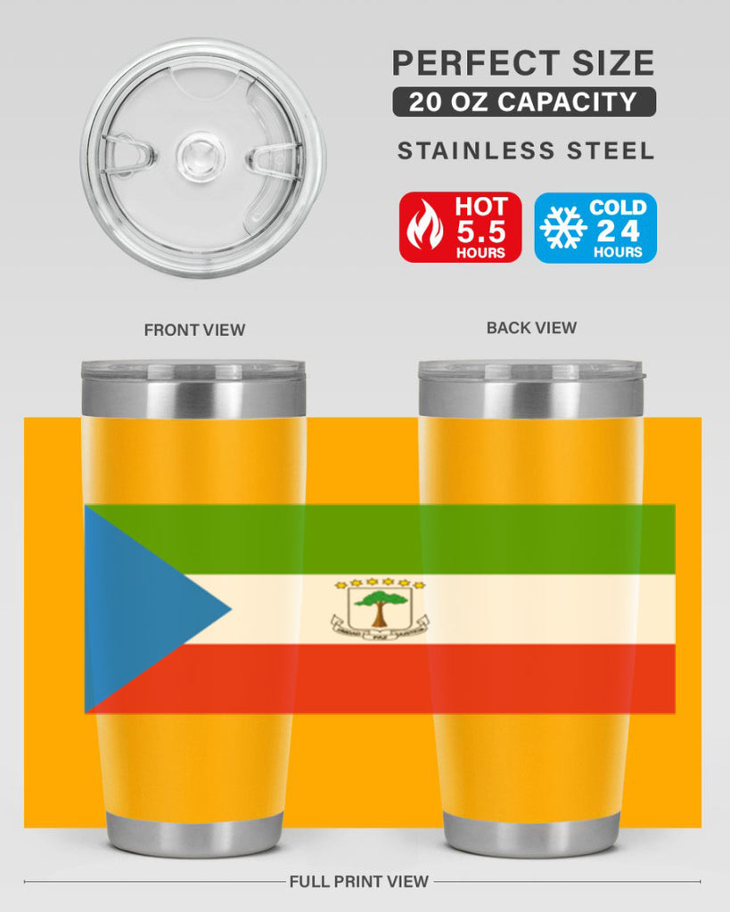 Equatorial Guinea 144#- world flags- Tumbler
