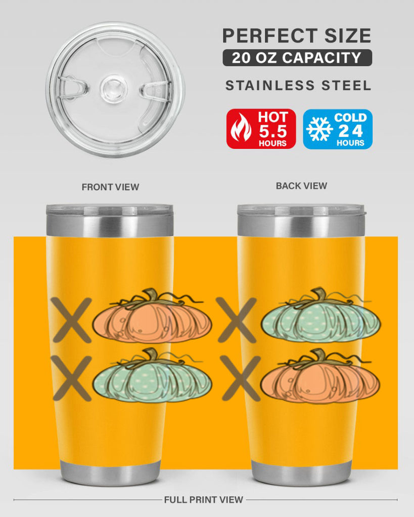 Fall Pumpkin XOXO 129#- fall- Tumbler