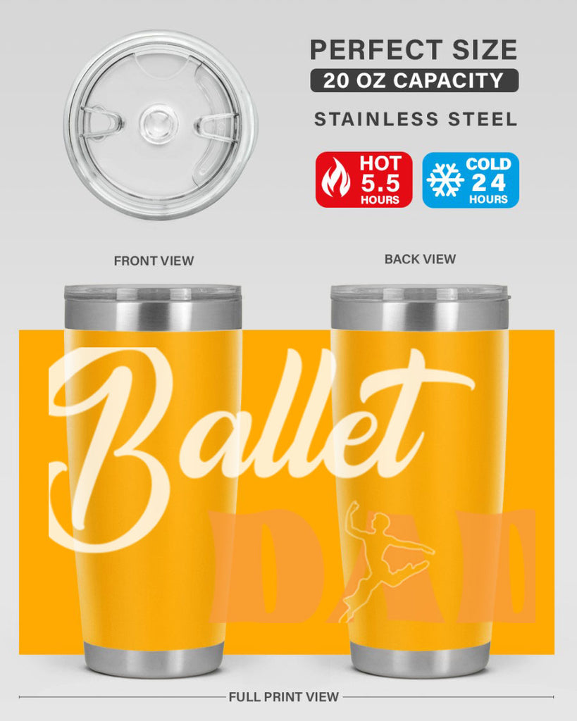 Fitted Dance Dad Ballet SVG Ballet 39#- ballet- Tumbler