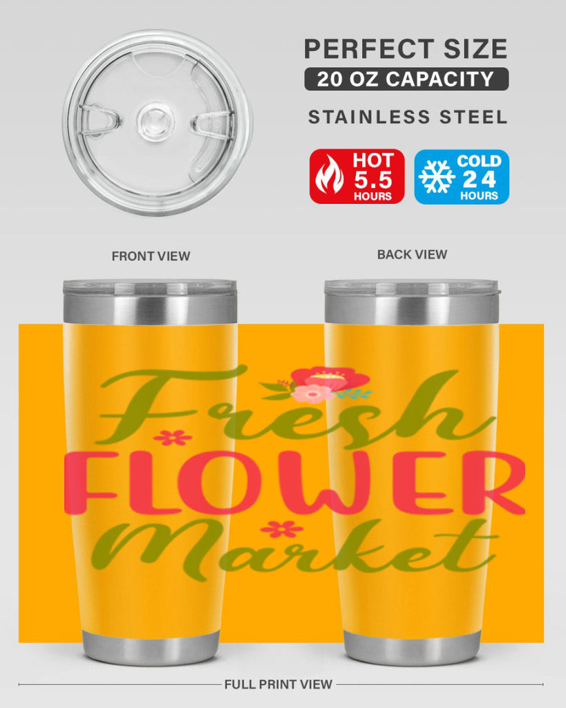 Fresh Flower Market 144#- spring- Tumbler