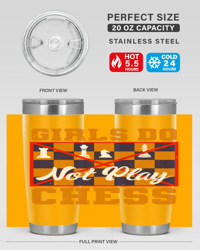 Girls do not play chess 49#- chess- Tumbler