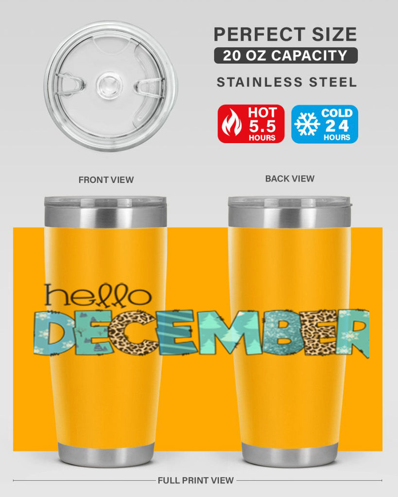 Hello December 187#- winter- Tumbler