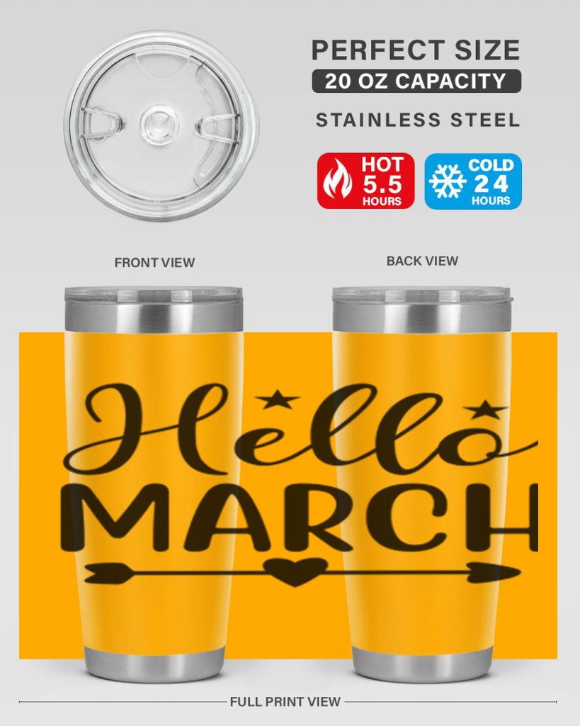 Hello March 184#- spring- Tumbler