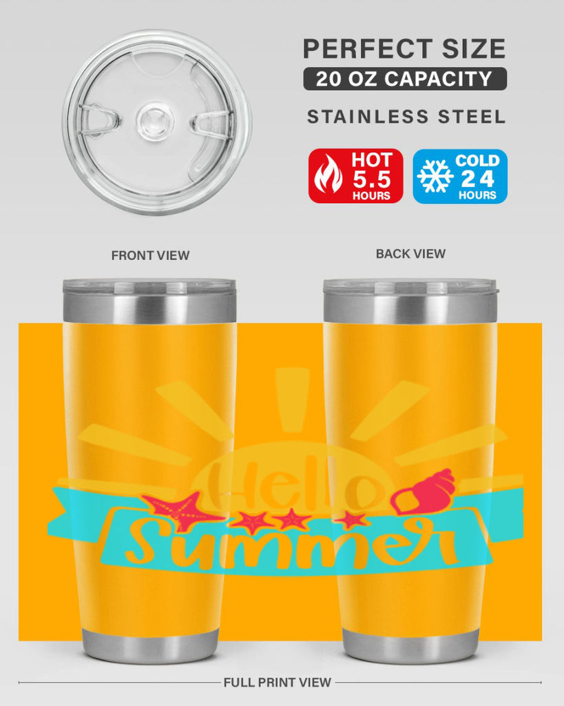 Hello Summer Style 38#- summer- Tumbler
