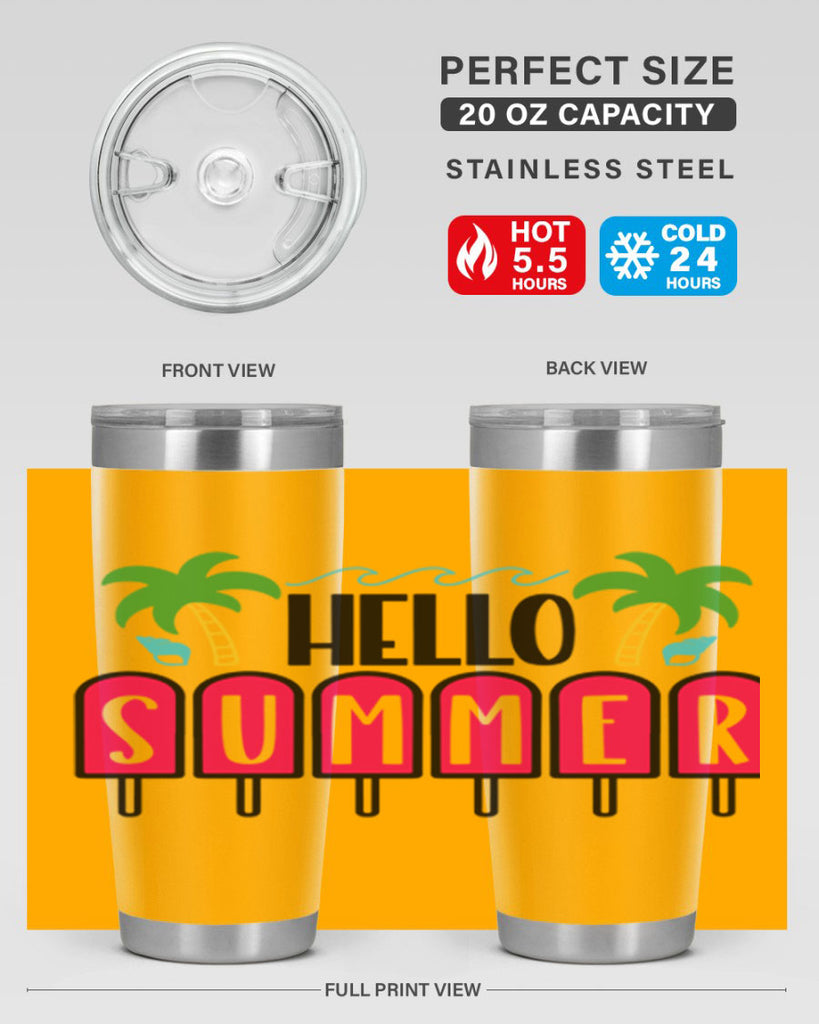 Hello Summer Style 39#- summer- Tumbler