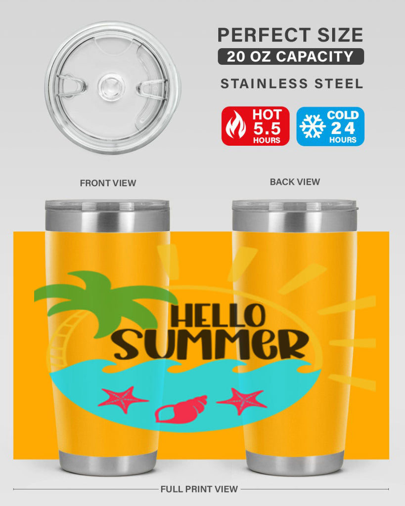 Hello Summer Style 40#- summer- Tumbler