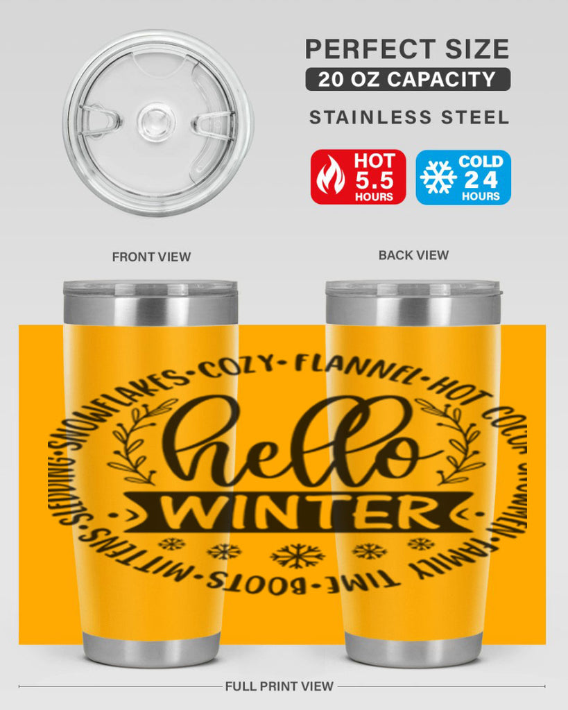 Hello Winter 163#- winter- Tumbler