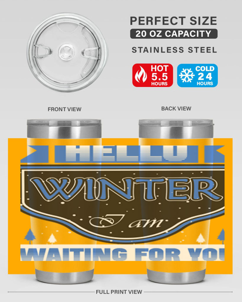 Hello Winter 164#- winter- Tumbler