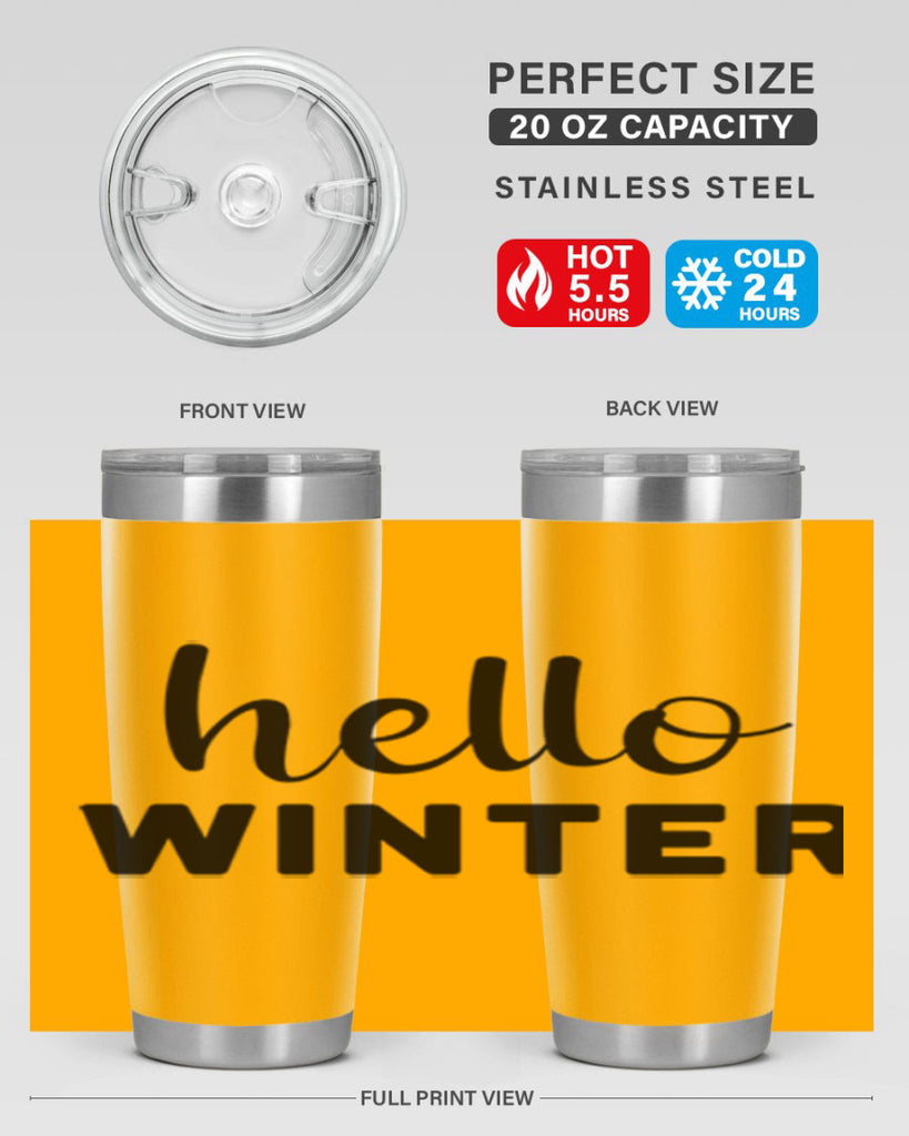 Hello Winter 186#- winter- Tumbler