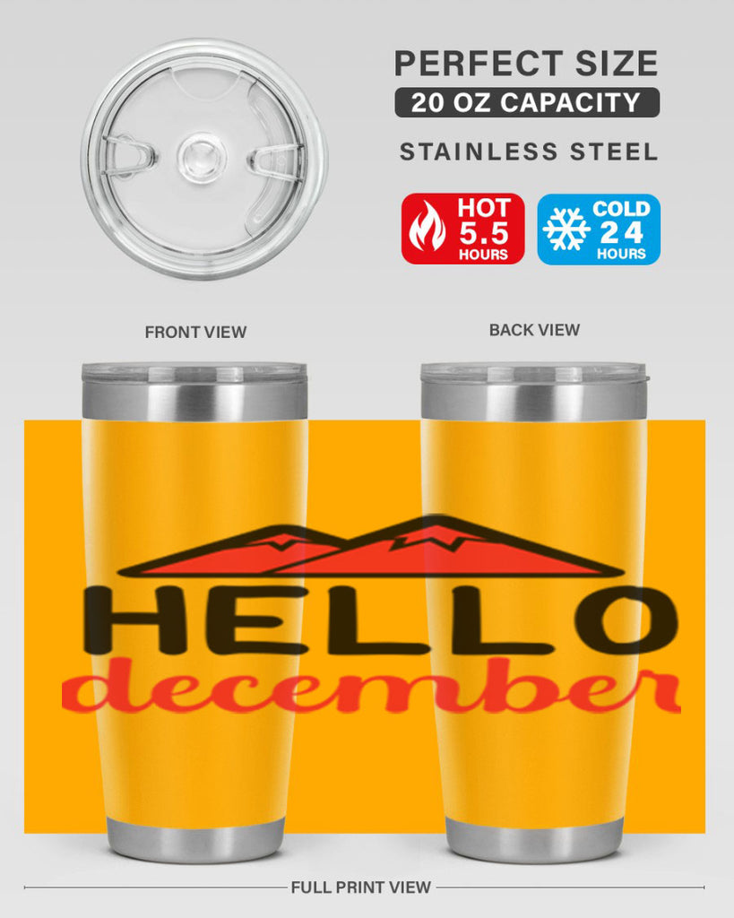 Hello december 160#- winter- Tumbler