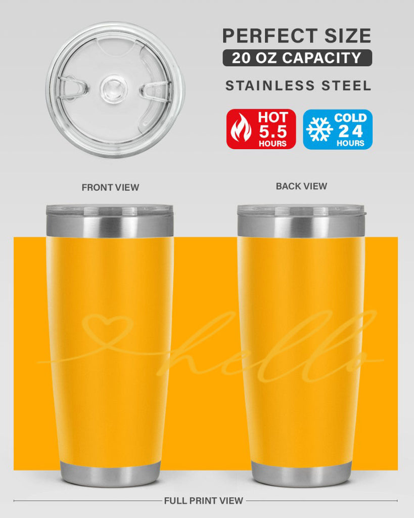 Hello heart183#- spring- Tumbler