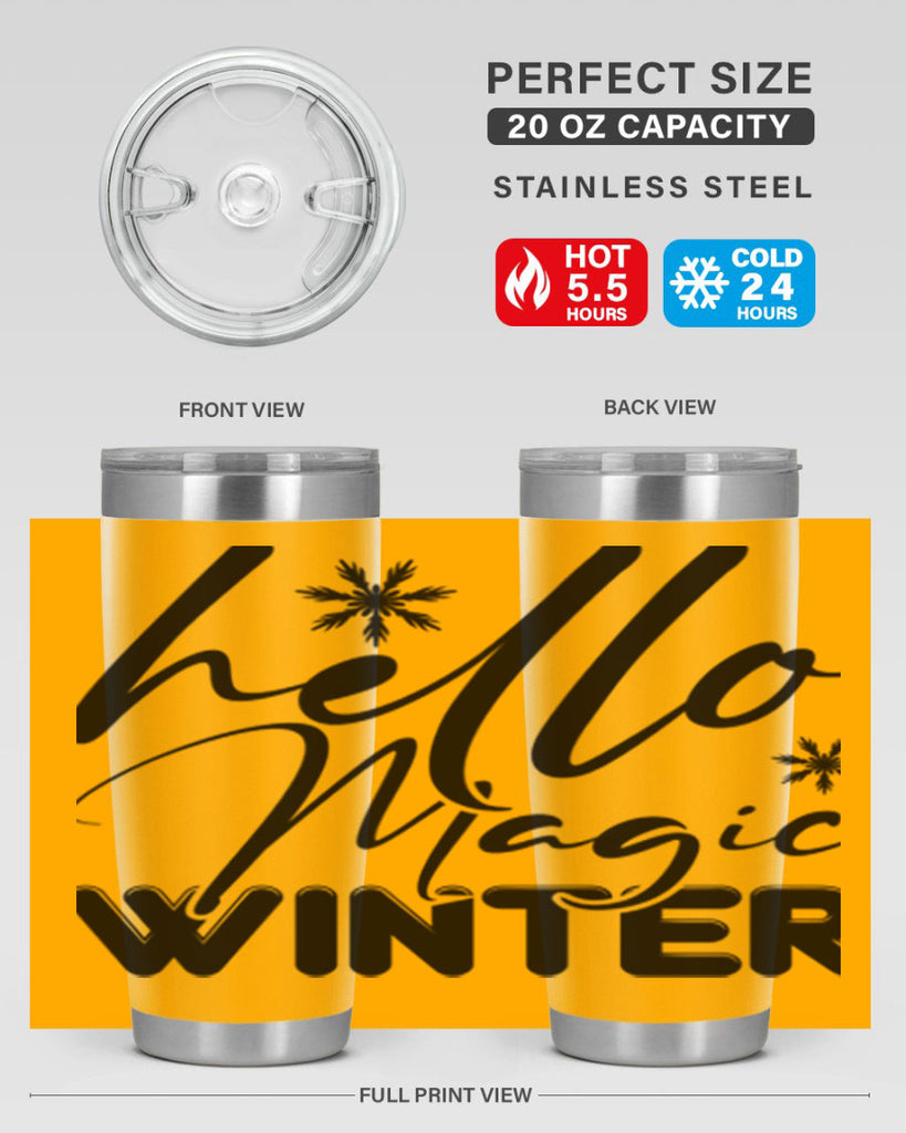 Hello magic winter 178#- winter- Tumbler