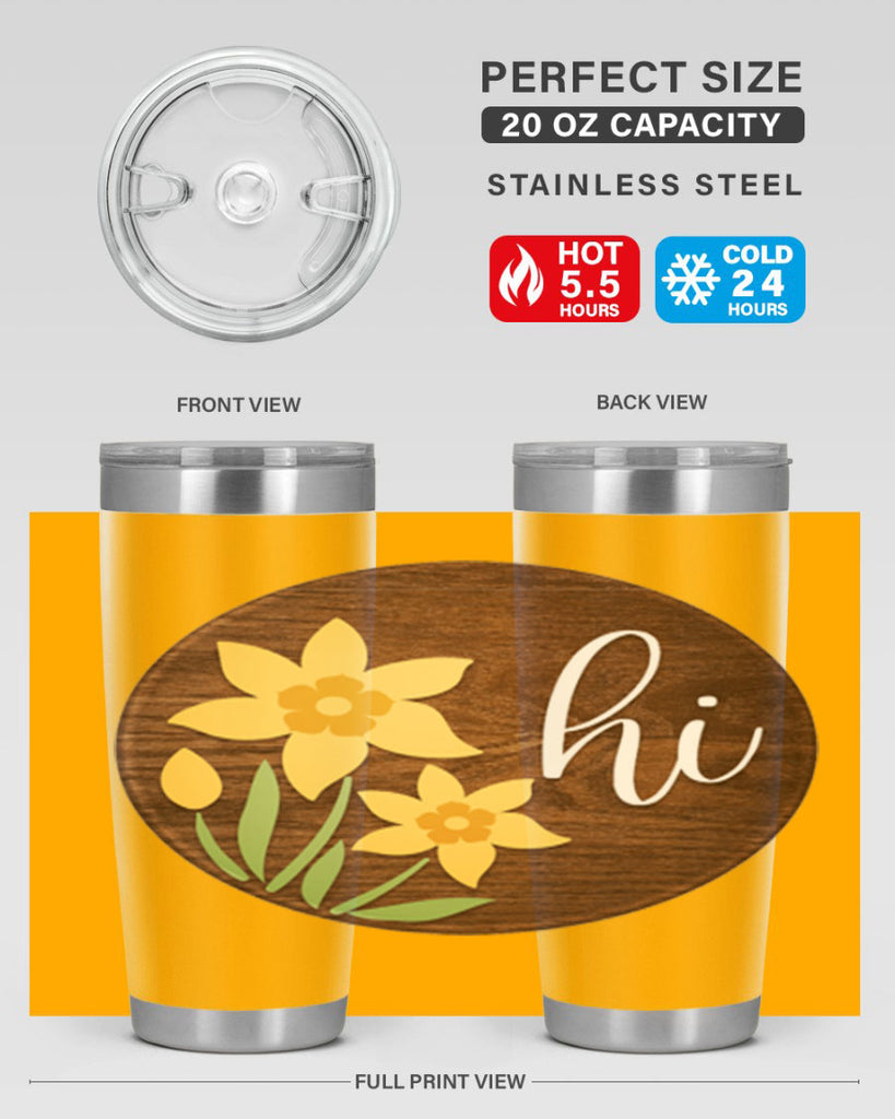 Hi daffodil flower Mockup235#- spring- Tumbler
