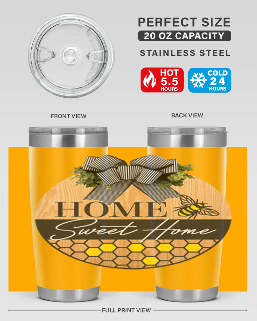 Home Sweet home bee and hive Mockup241#- spring- Tumbler