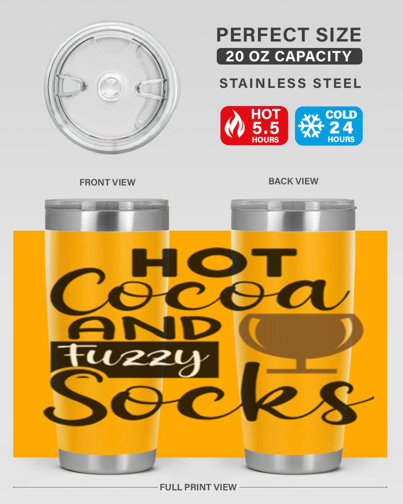 Hot Cocoa And Fuzzy Socks 218#- winter- Tumbler