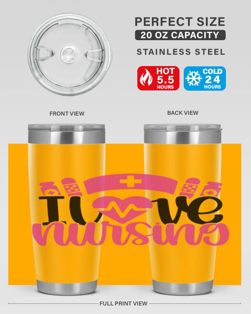 I Love Nursing Style Style 171#- nurse- tumbler