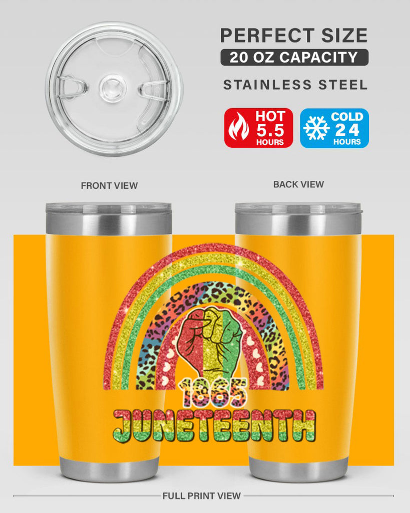 Juneteenth 1865 Rainbow 19#- Juneteenth- tumbler