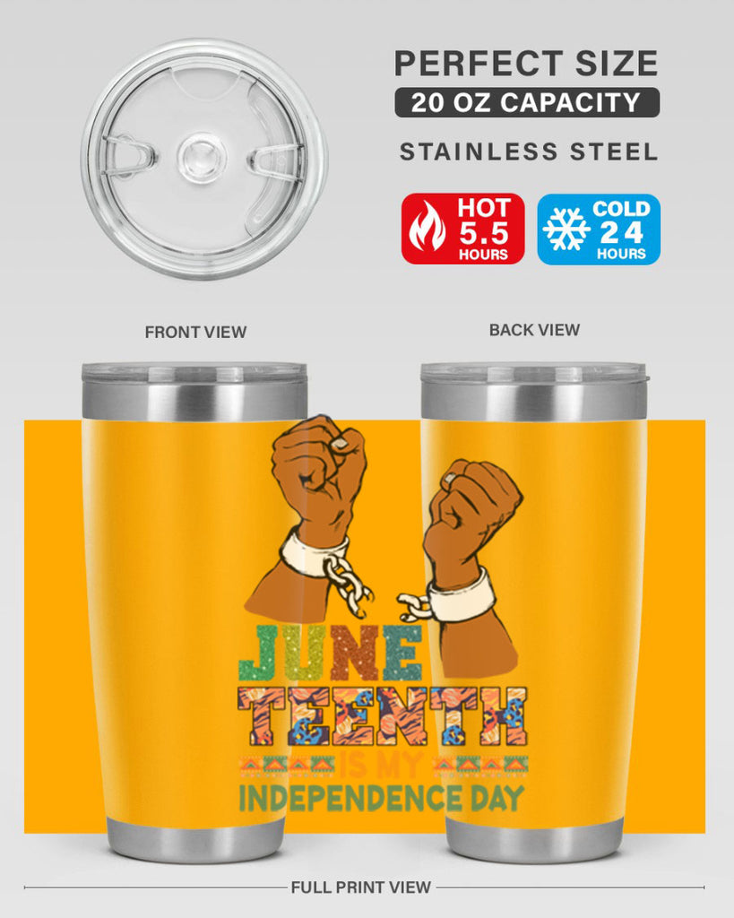 Juneteenth Is My Independence Day Png 29#- Juneteenth- tumbler