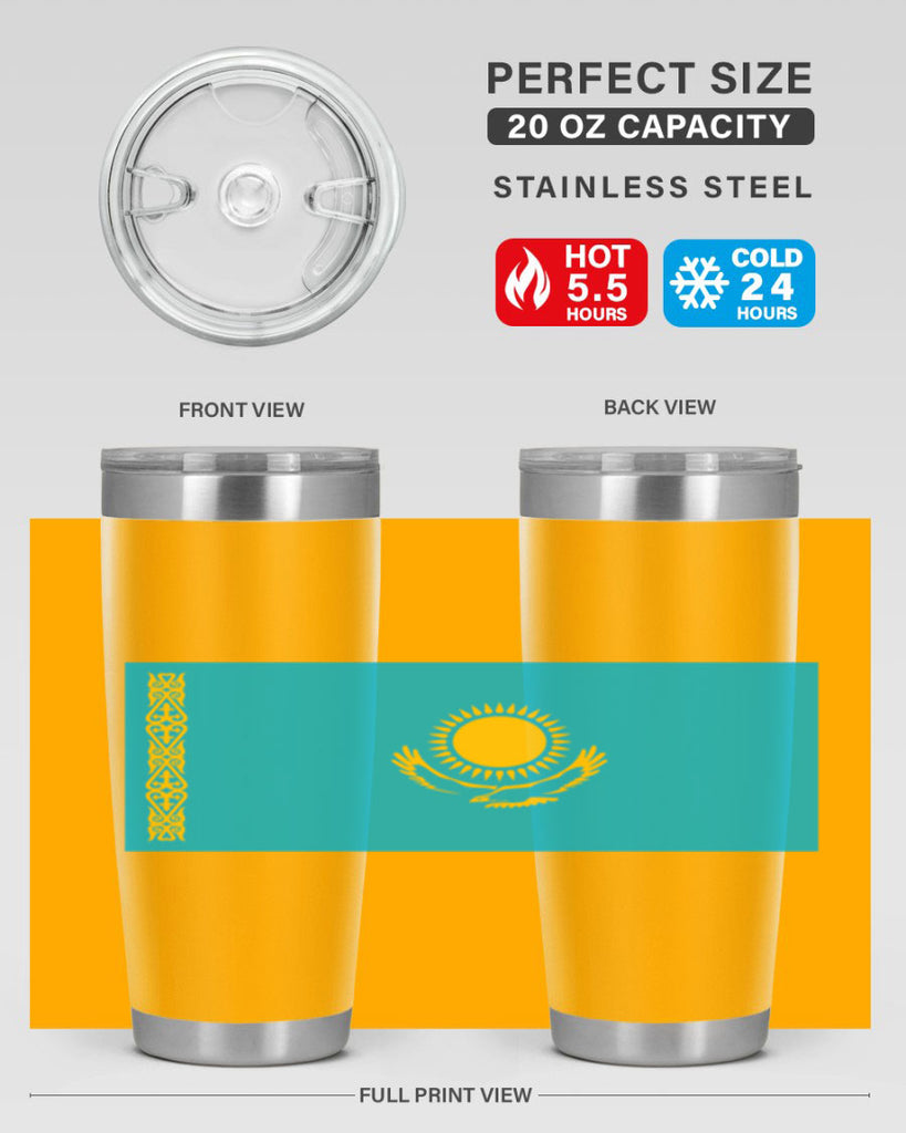 Kazakhstan 111#- world flags- Tumbler