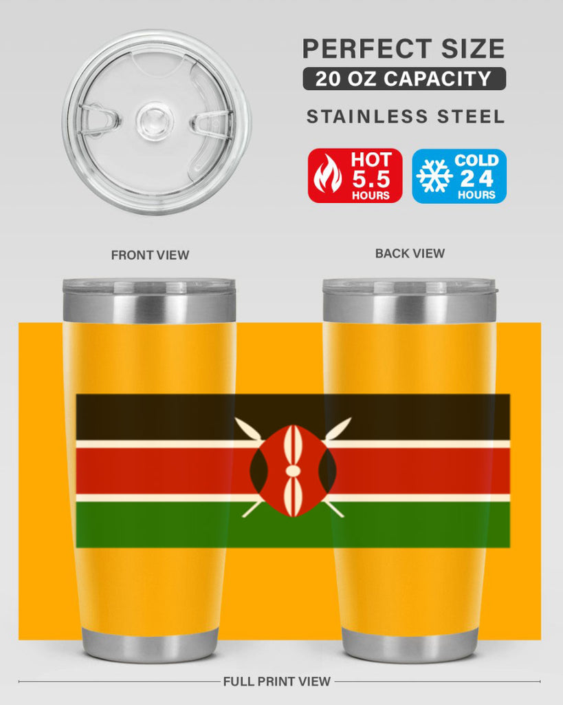Kenya 110#- world flags- Tumbler