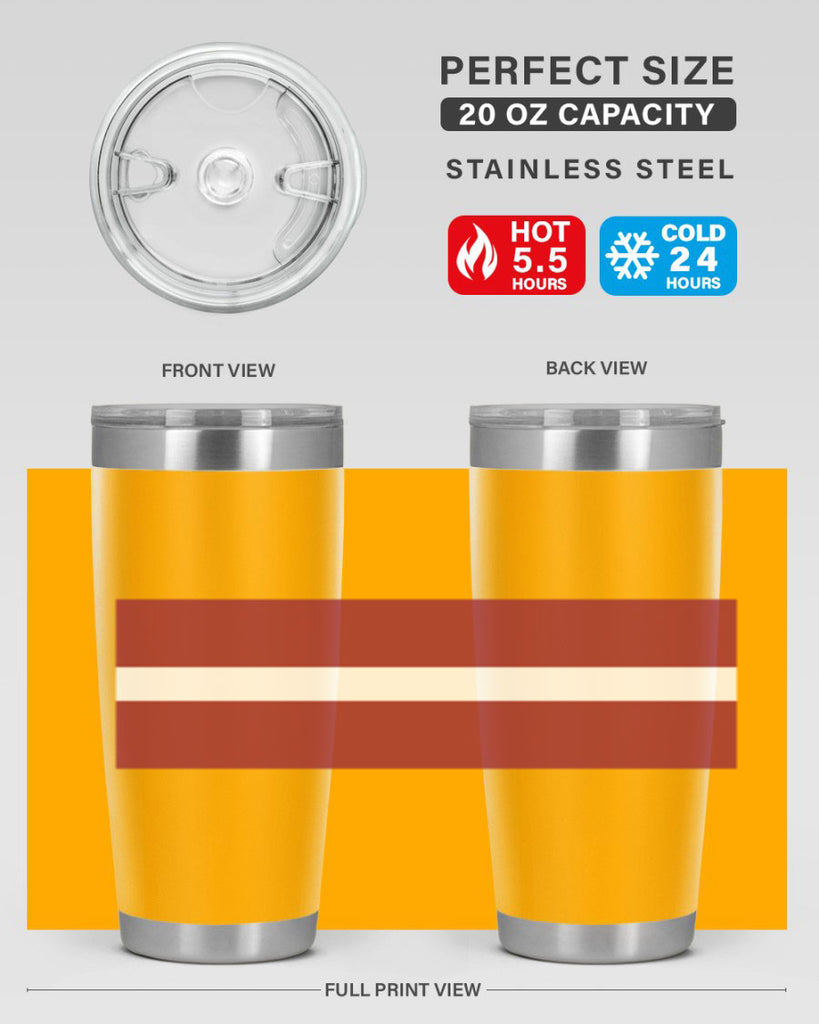 Latvia 104#- world flags- Tumbler