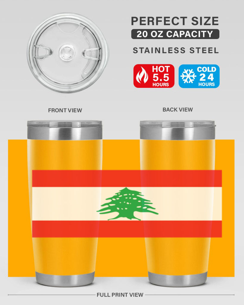 Lebanon 103#- world flags- Tumbler