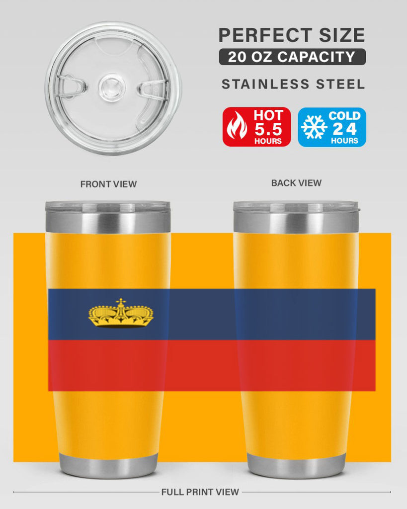 Liechtenstein 99#- world flags- Tumbler