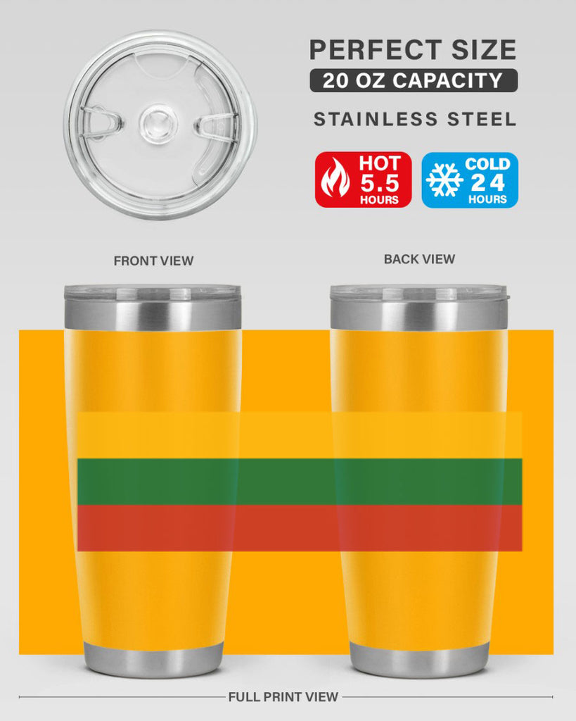Lithuania 98#- world flags- Tumbler
