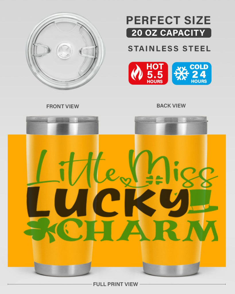 Little Miss Lucky Charm Style 154#- St Patricks Day- Tumbler