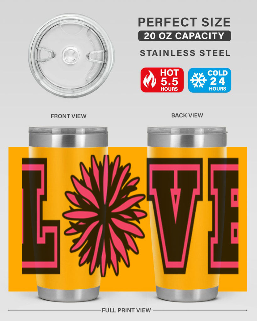 Love 694#- cheer- Tumbler