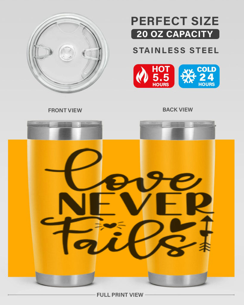 Love Never Fails 309#- winter- Tumbler