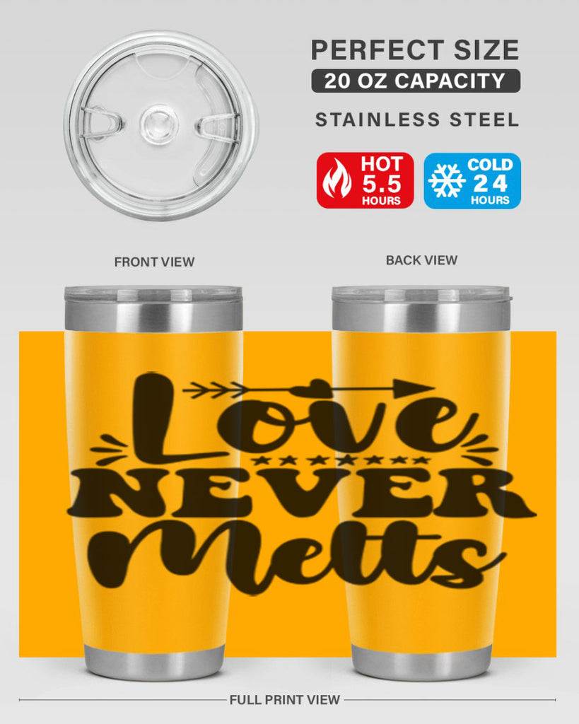 Love Never Melts 310#- winter- Tumbler