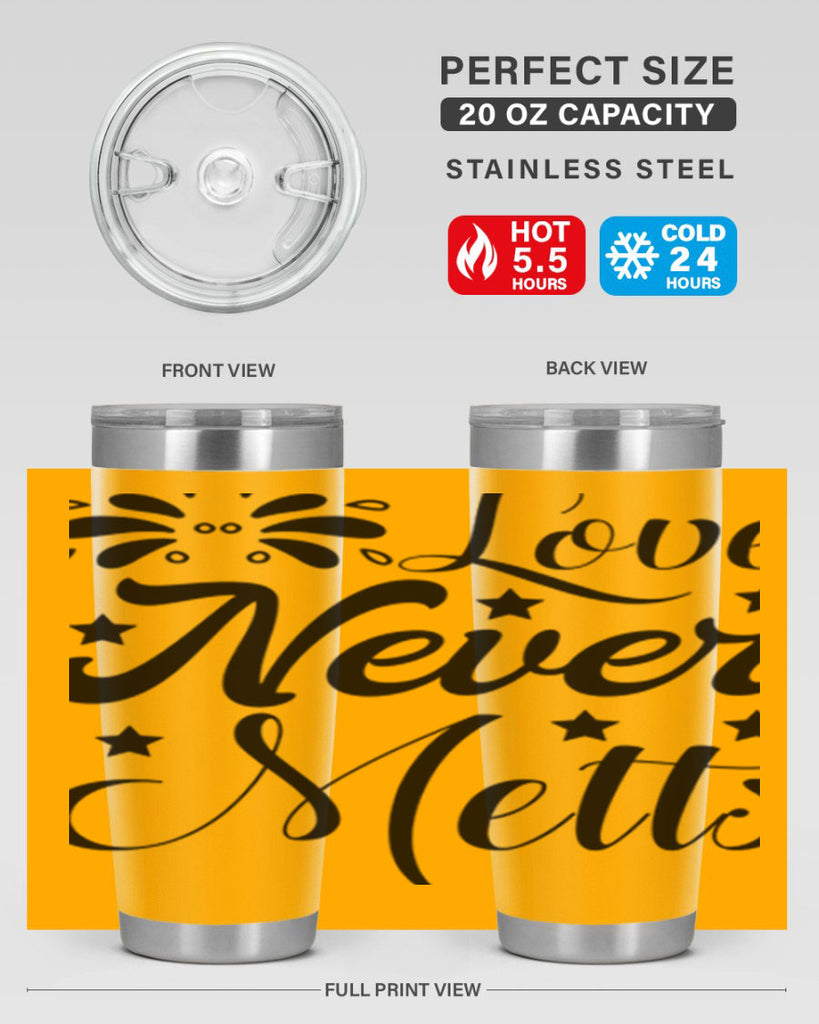 Love Never Melts 318#- winter- Tumbler
