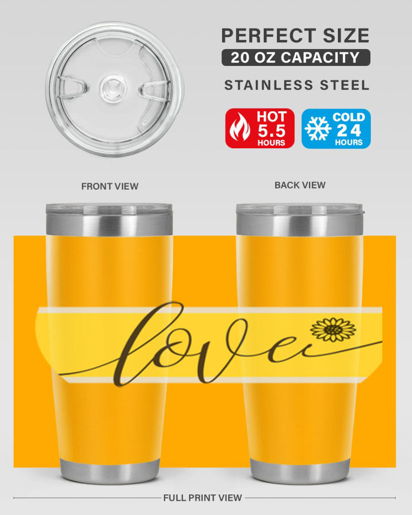 Love and daisy327#- spring- Tumbler