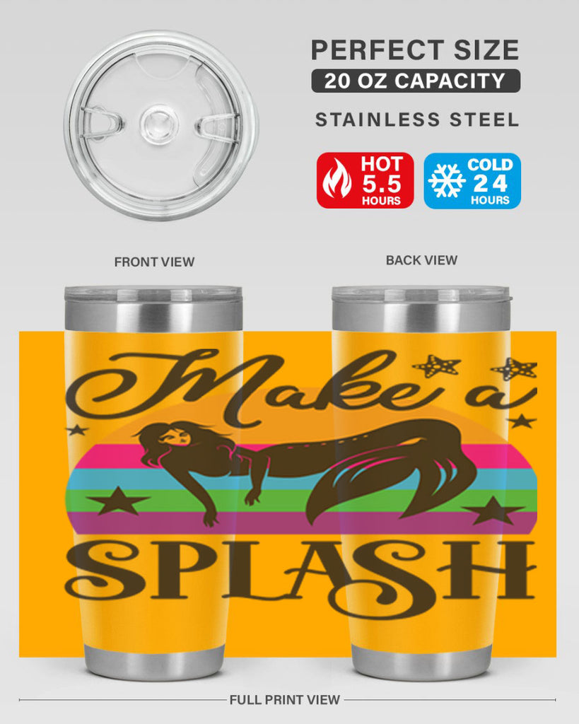 Make a splash 313#- mermaid- Tumbler