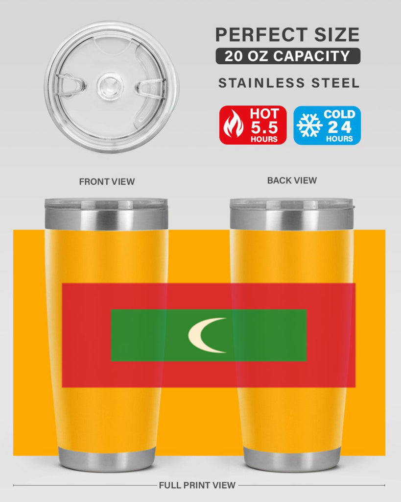 Maldives 93#- world flags- Tumbler