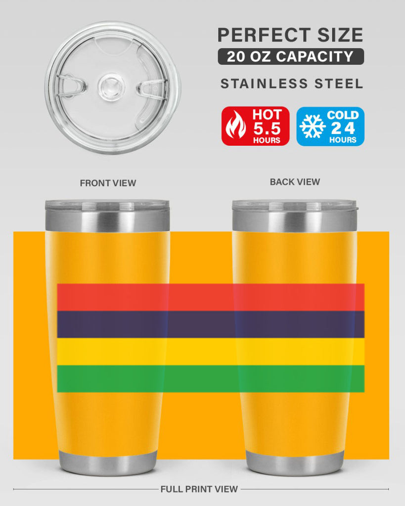 Mauritius 88#- world flags- Tumbler