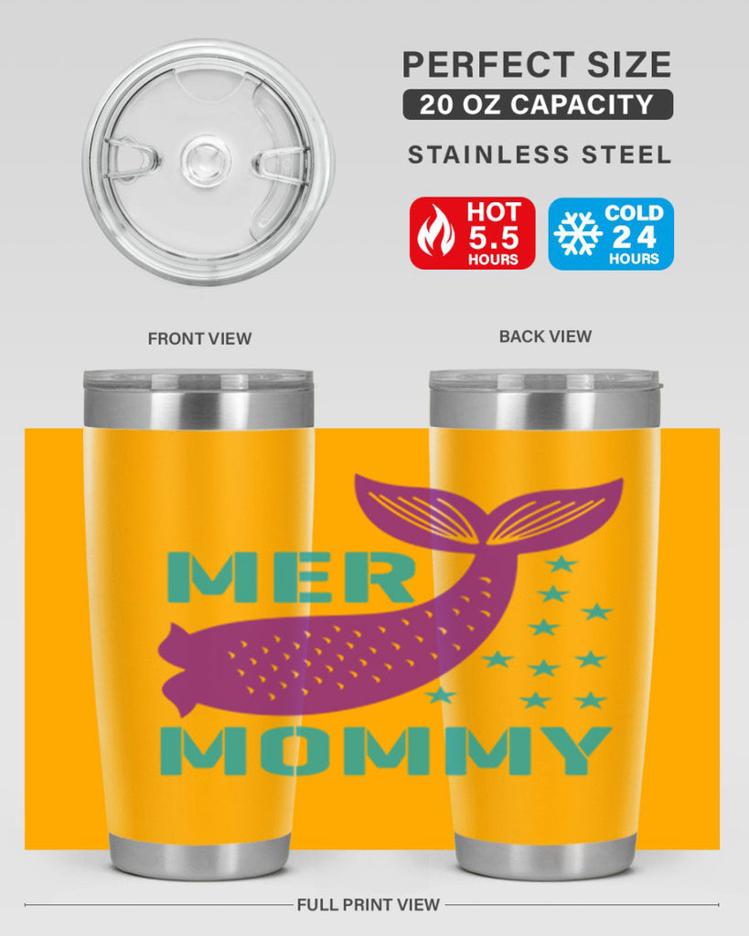 Mer Mommy 342#- mermaid- Tumbler