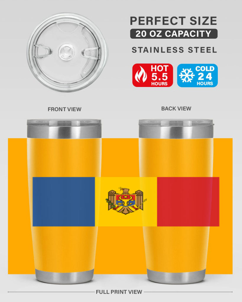 Moldova 85#- world flags- Tumbler