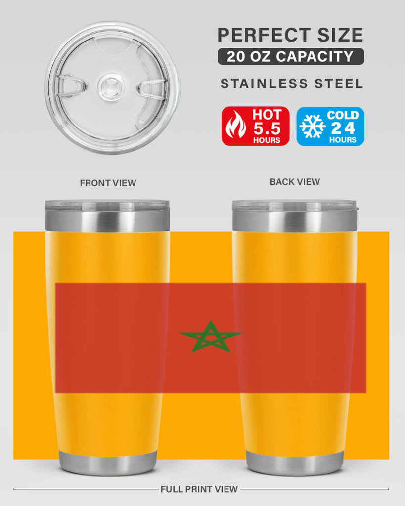 Morocco 81#- world flags- Tumbler