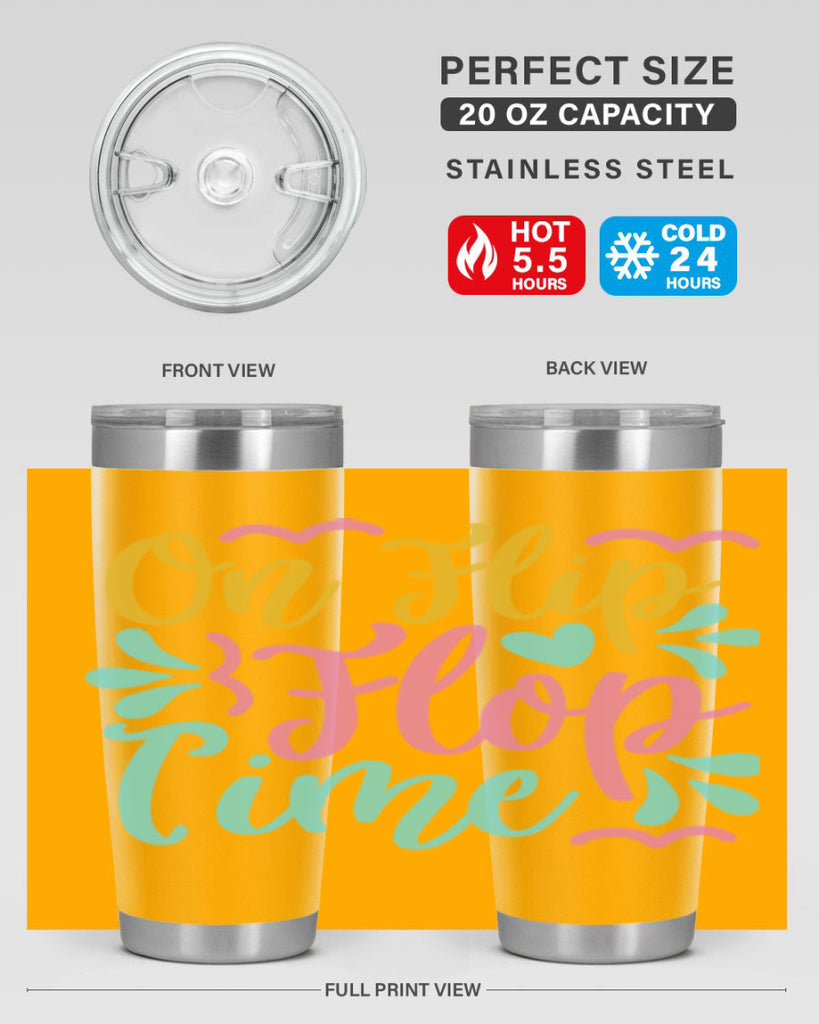 ON FLIP FLOP TIME Style 58#- summer- Tumbler