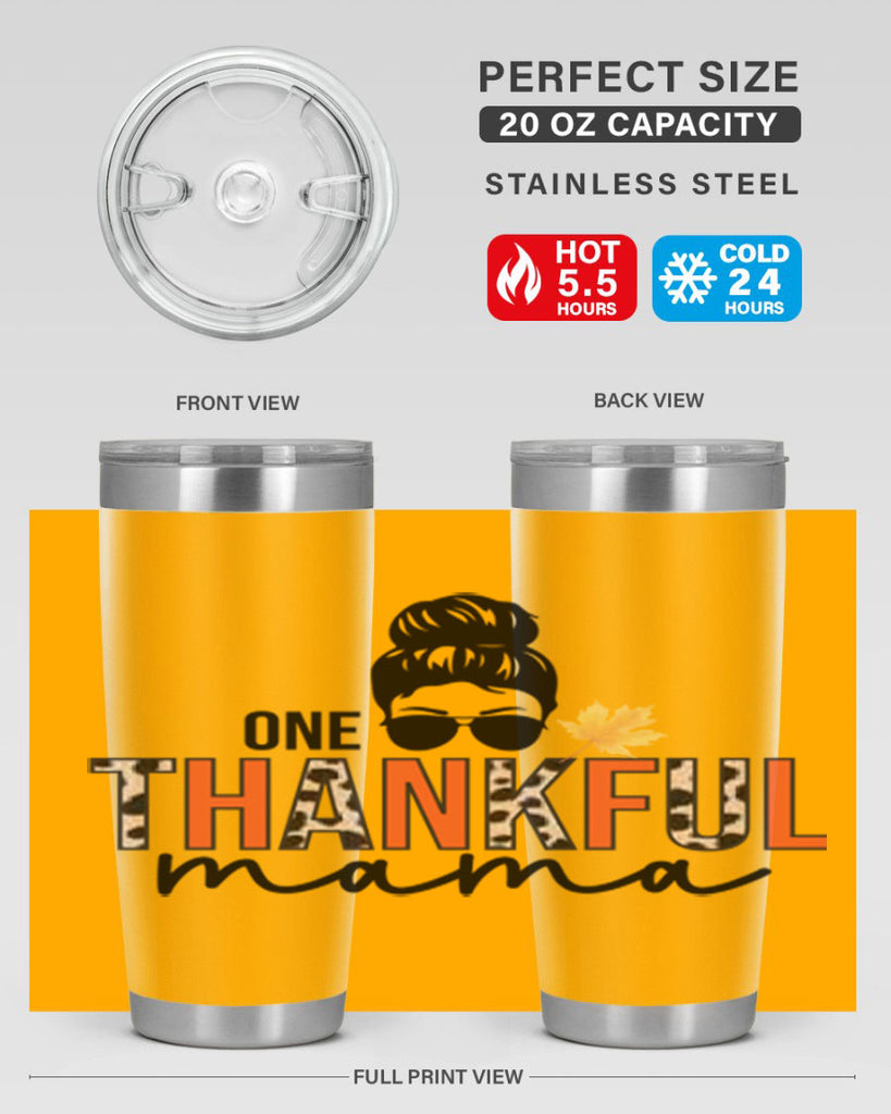 One thankful mama 463#- fall- Tumbler