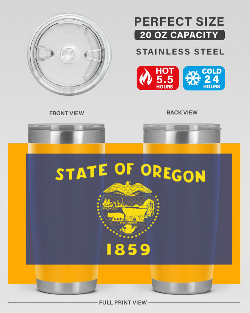 Oregon 15#- Us Flags- Tumbler