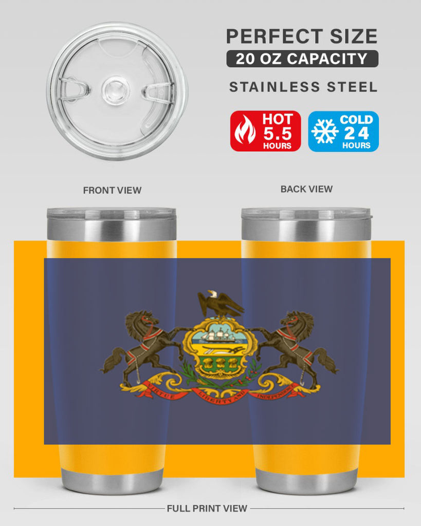 Pensilvania 14#- Us Flags- Tumbler