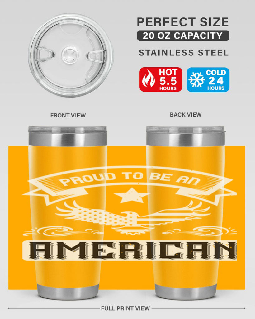 Proud to be an American Style 189#- Fourt Of July- Tumbler
