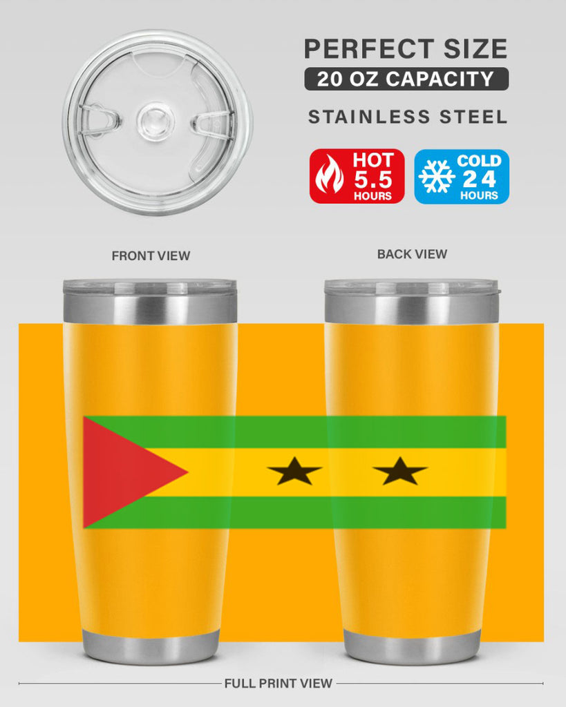 Sao Tome and Principe 47#- world flags- Tumbler
