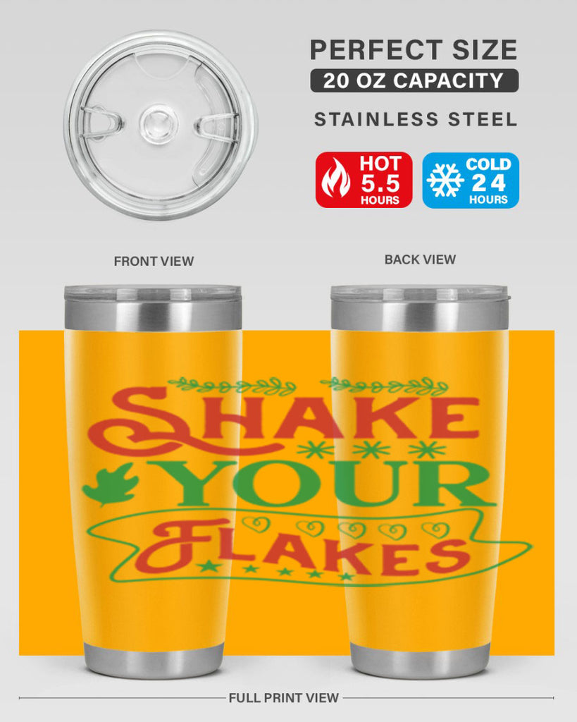Shake Your Flakes 358#- winter- Tumbler