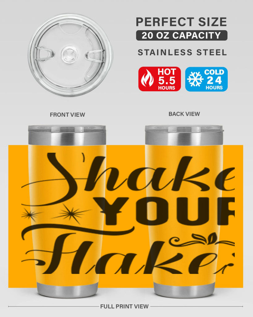 Shake Your Flakes 362#- winter- Tumbler