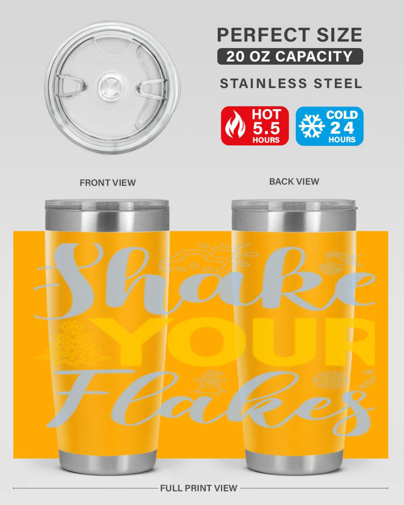 Shake your flakes361#- winter- Tumbler